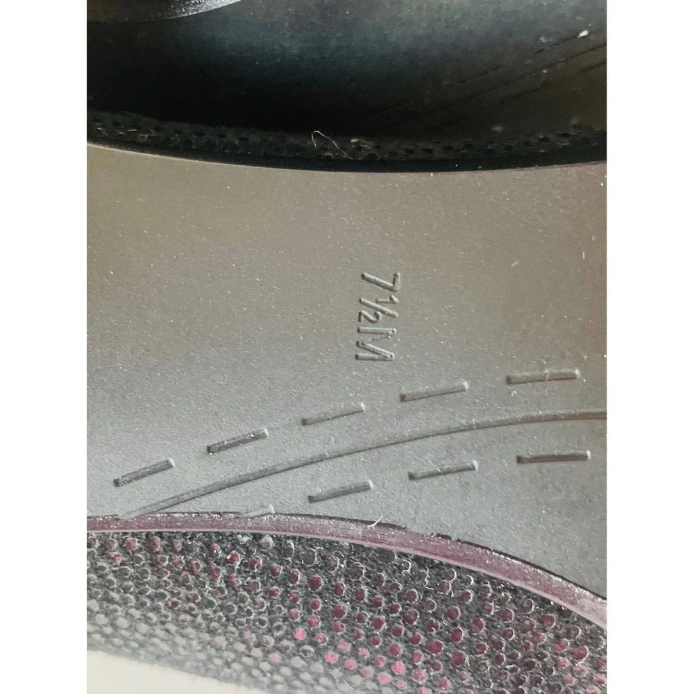 Van Eli Women's Black Textured Metallic Kitten Heel Summer Casual Evening SZ 7.5